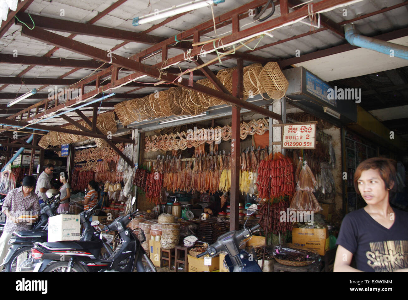 Dried fish in a market in Siem Reap, Cambodia Stock Photo Alamy