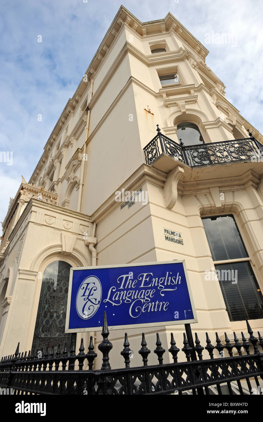 Front of The English Language Centre in Hove Stock Photo - Alamy