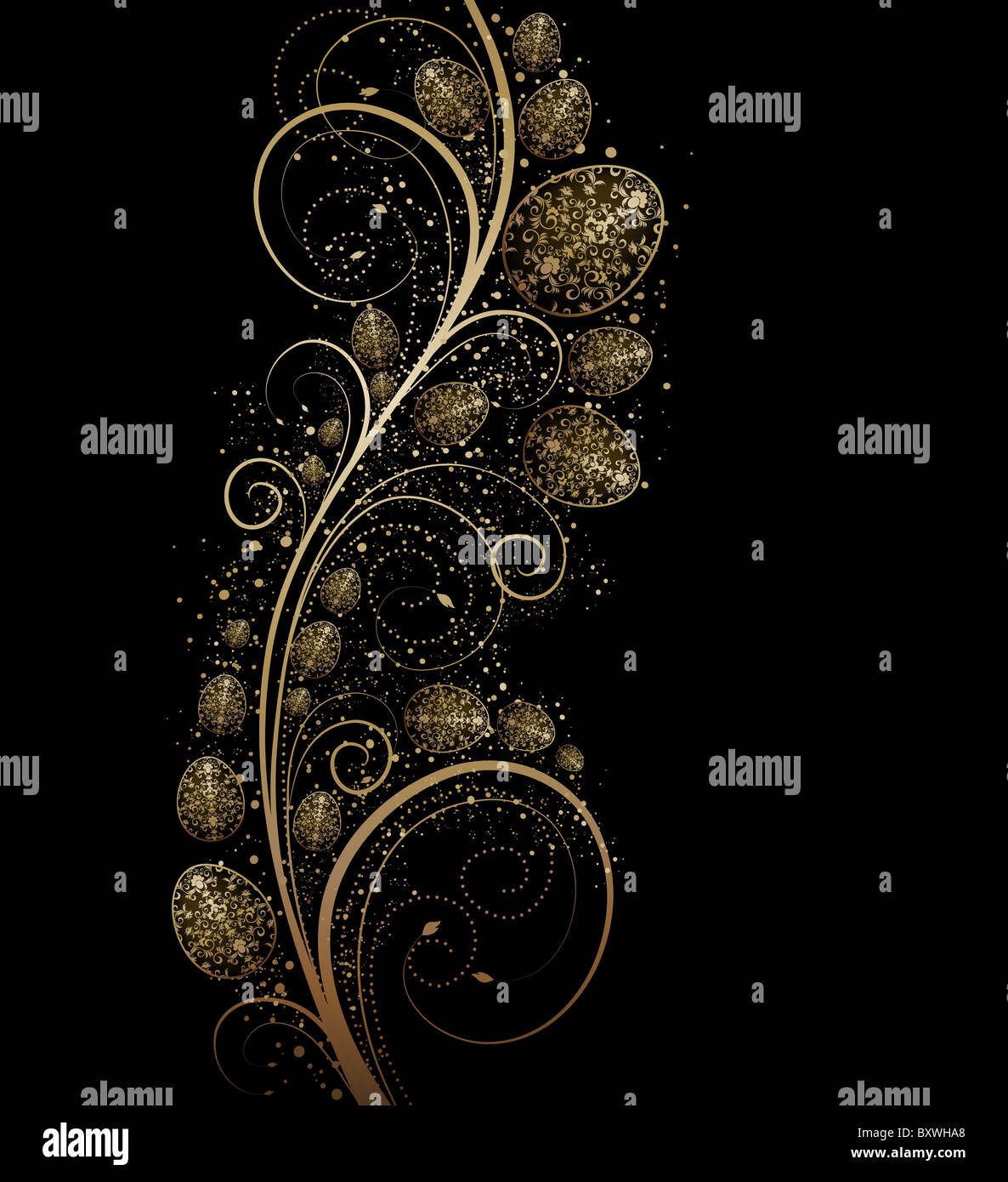 Abstract golden waved background hi-res stock photography and images ...
