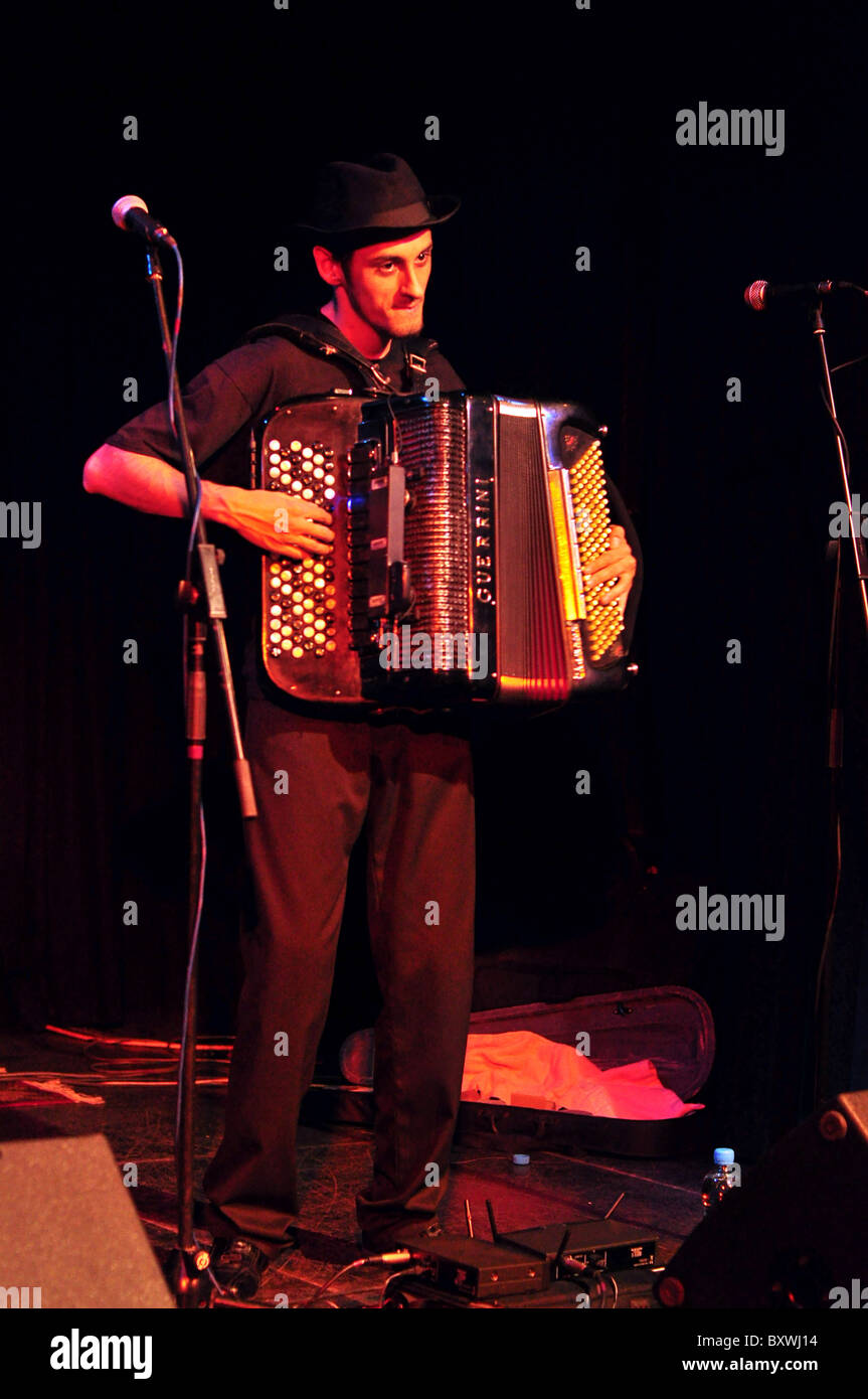 Gypsy playing on accordion Stock Photo Alamy