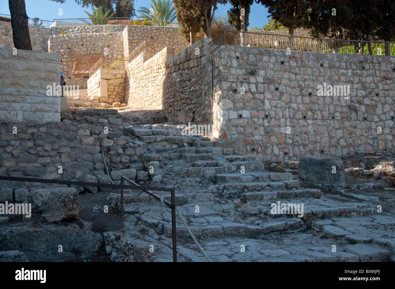 Part of the ancient pavement that Jesus Christ was thought to have