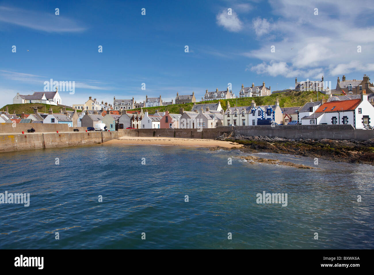 Harbour, Findochty, Moray, Scotland, United Kingdom Stock Photo