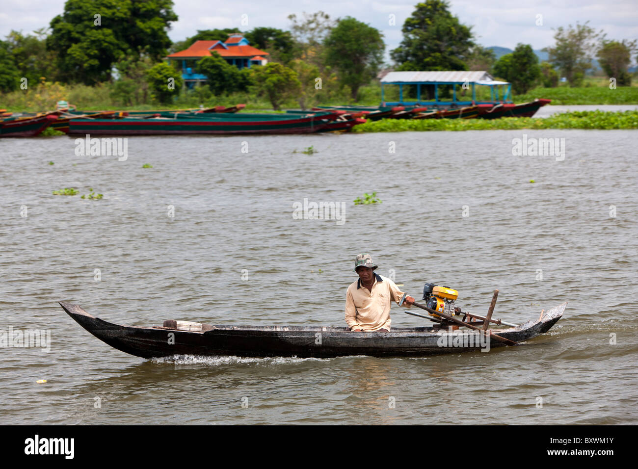 Tonle Sap River. Cambodia. Indochina. Southeast Asia. Stock Photo