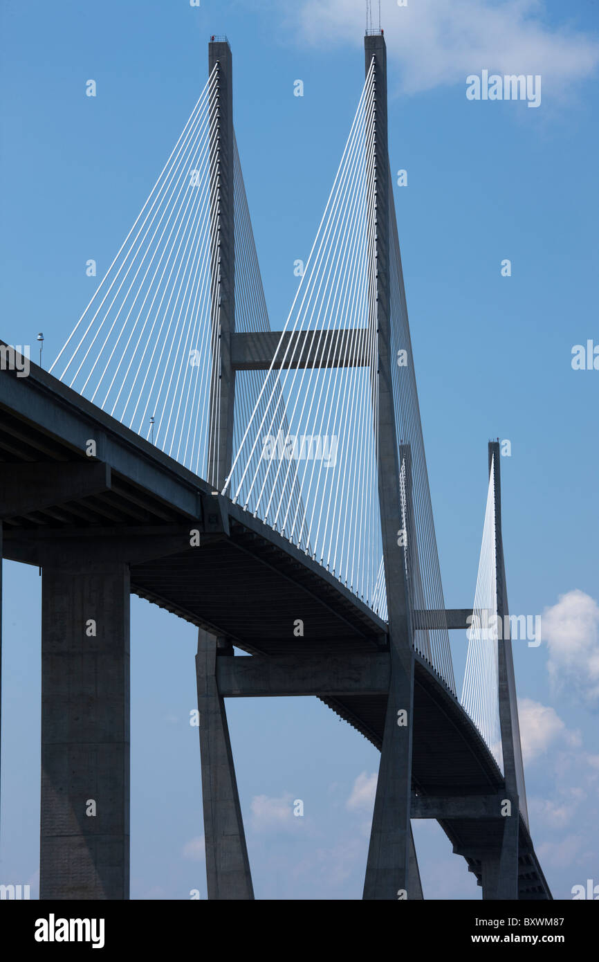 USA, Brunswick, Sidney Lanier CableStayed Bridge Stock Photo Alamy