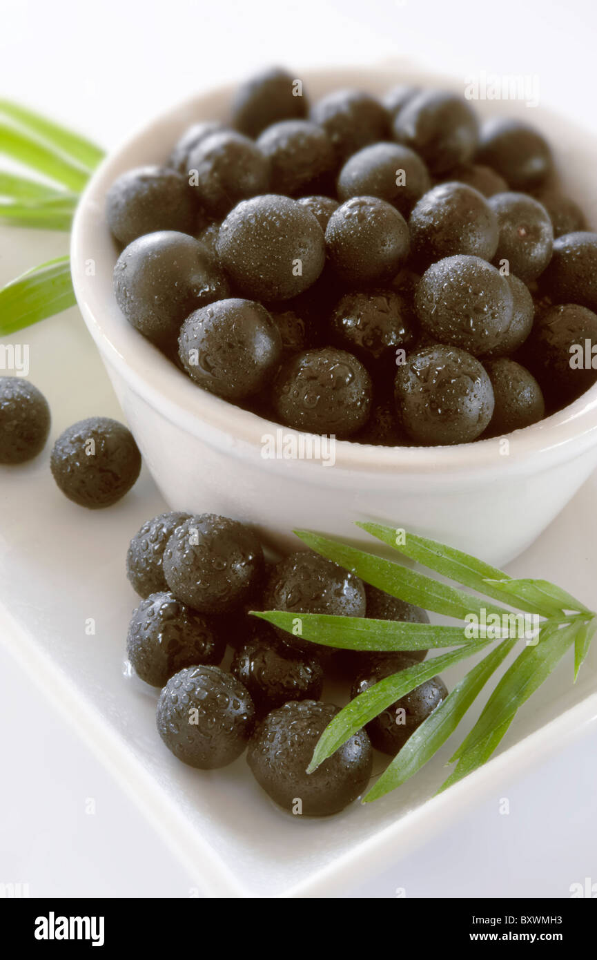 Acai berries Stock Photo