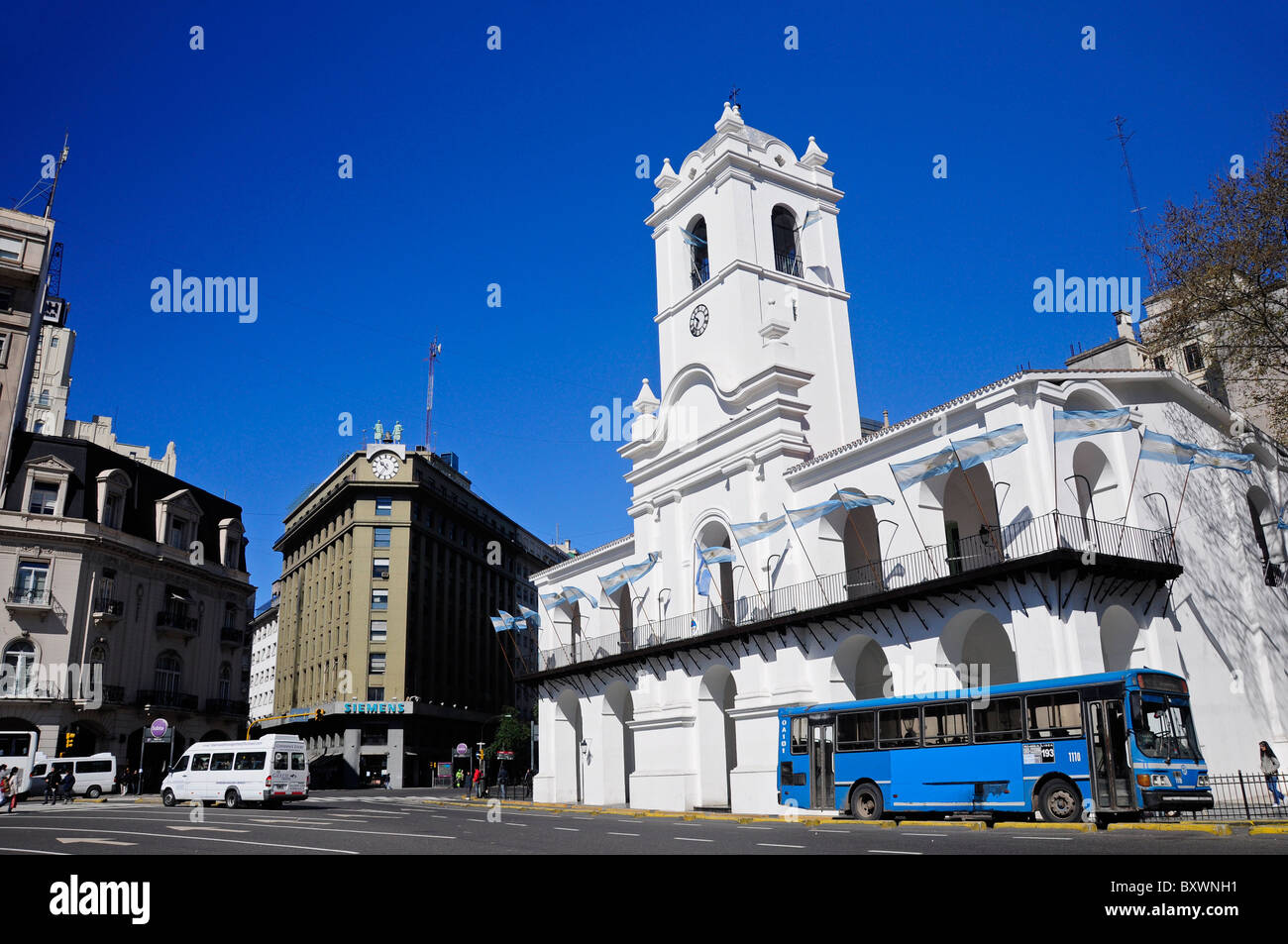 Cabildo building, Plaza de Mayo, Buenos Aires, Argentina, South America Stock Photo