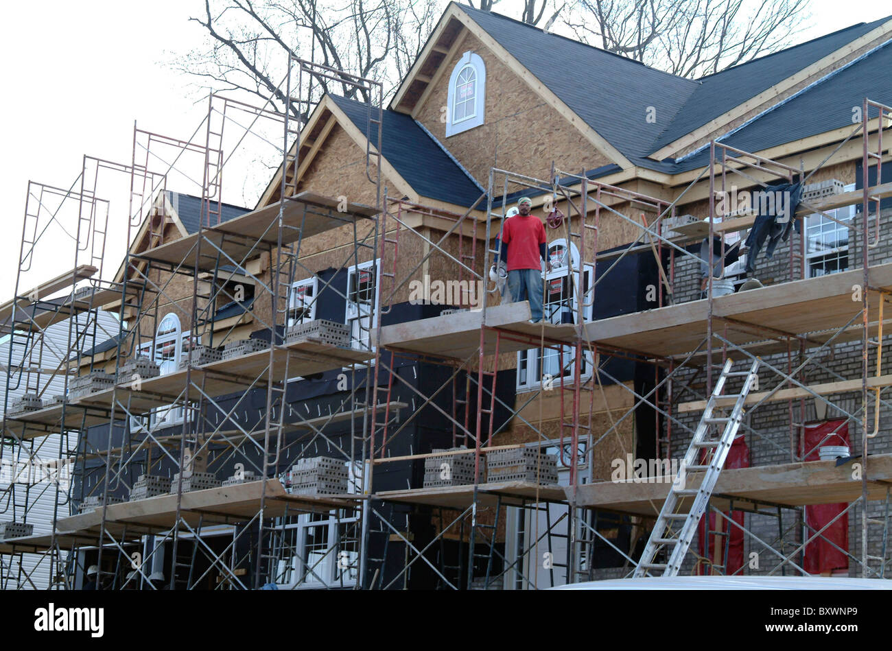 house under construction in Mitchellville, Md Stock Photo Alamy