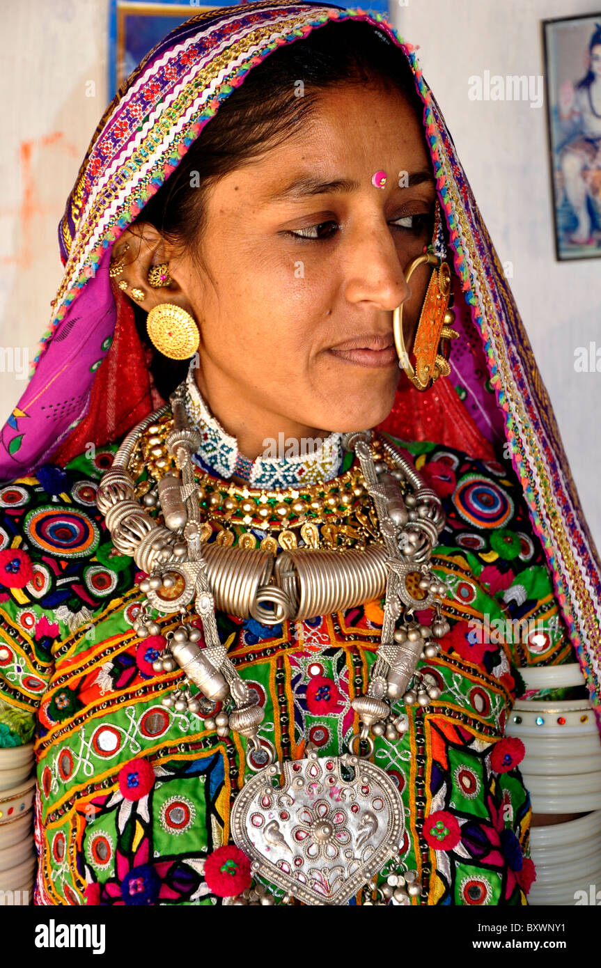 A woman from Kutch, Gujarat,india Stock Photo - Alamy