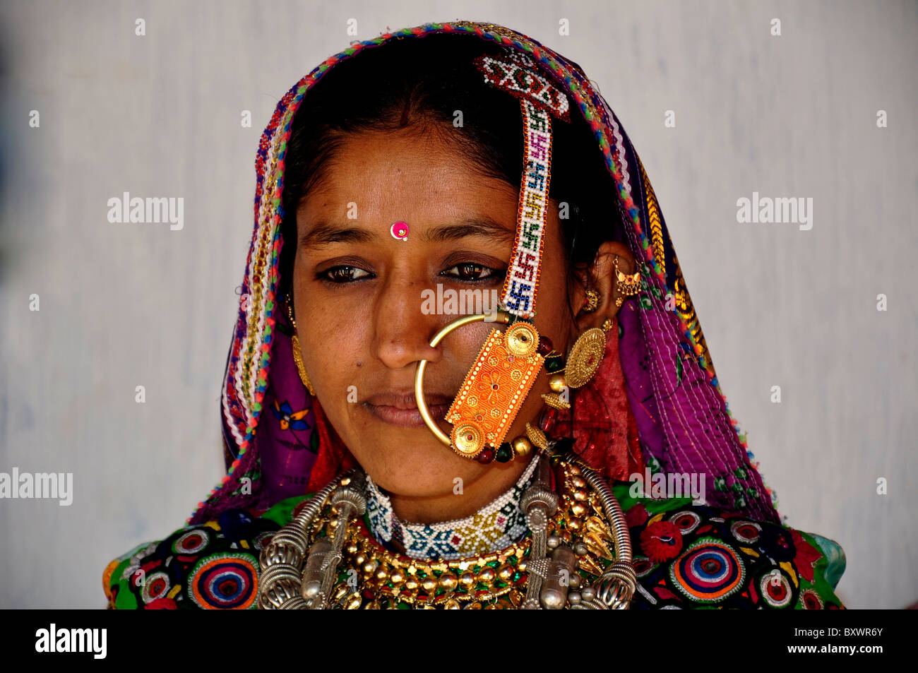 A woman from Kutch district Stock Photo - Alamy