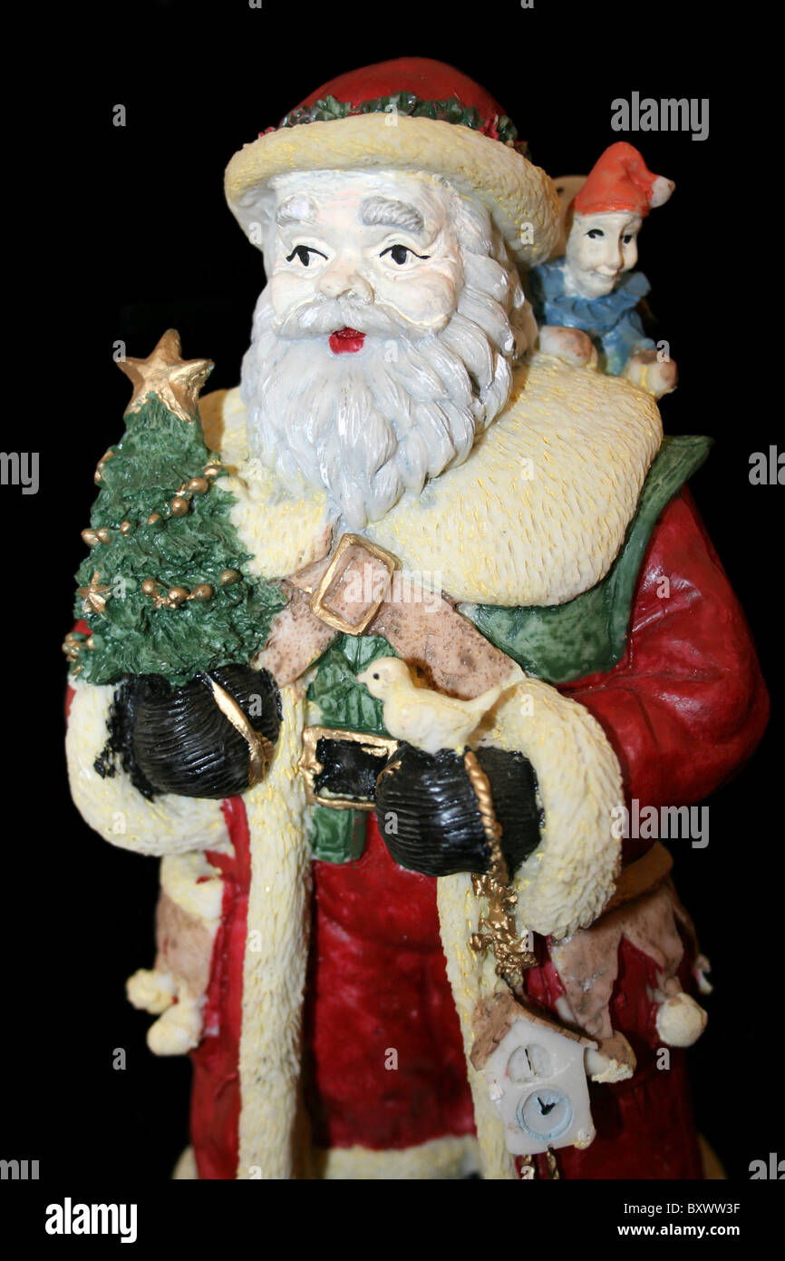 Traditional Santa Claus Christmas Decoration Stock Photo