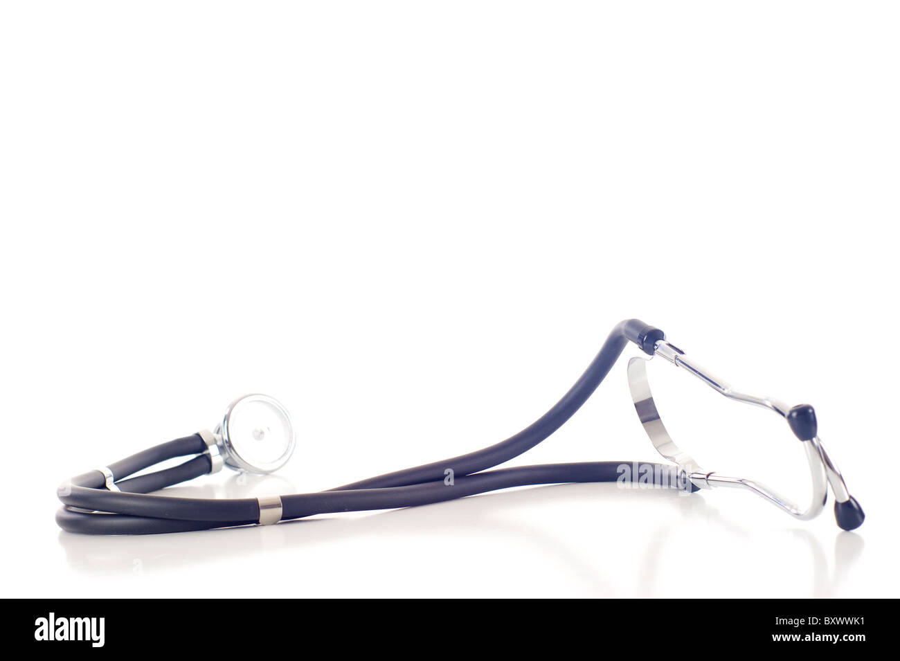 Stethoscope - Isolated over a white background Stock Photo - Alamy
