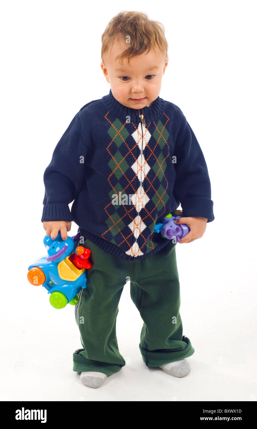 Cute Asian/ Caucasian Baby Boy Playing with his Toys Stock Photo - Alamy