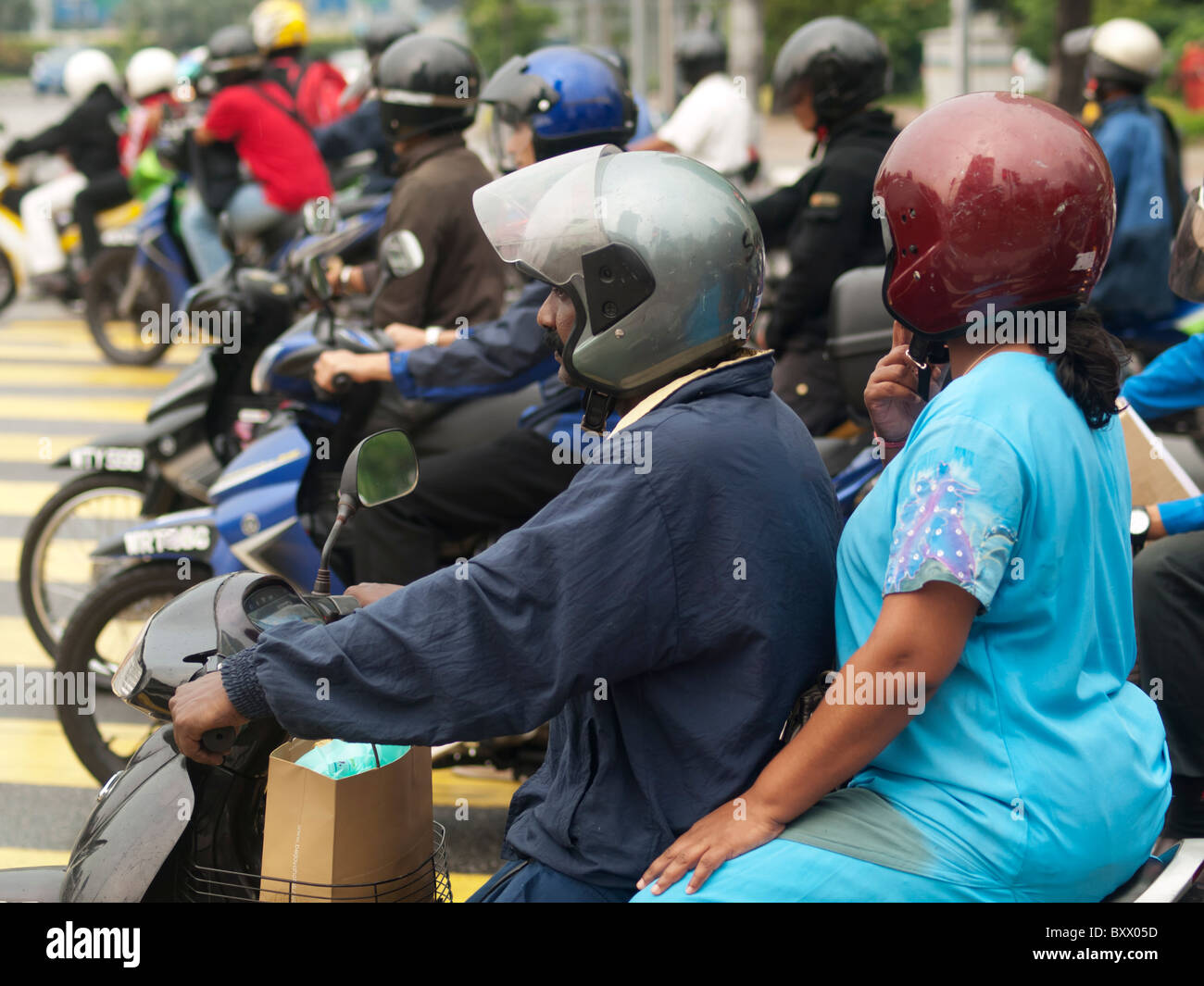 Kuala Lumpur motorcycles Stock Photo