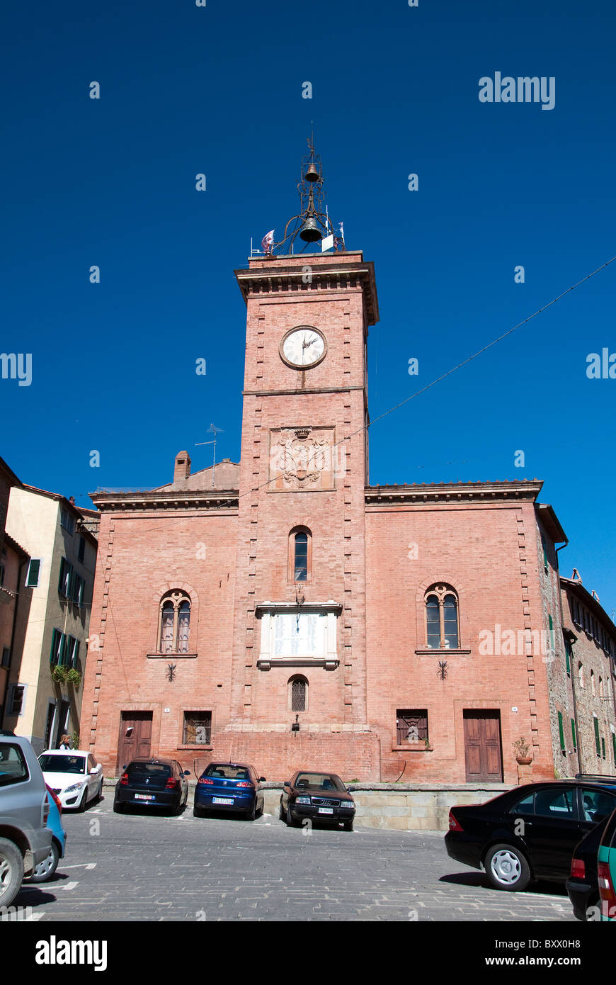 Centre of the town of Monteleone di Orvieto, Region of Umbria, Italy Stock Photo