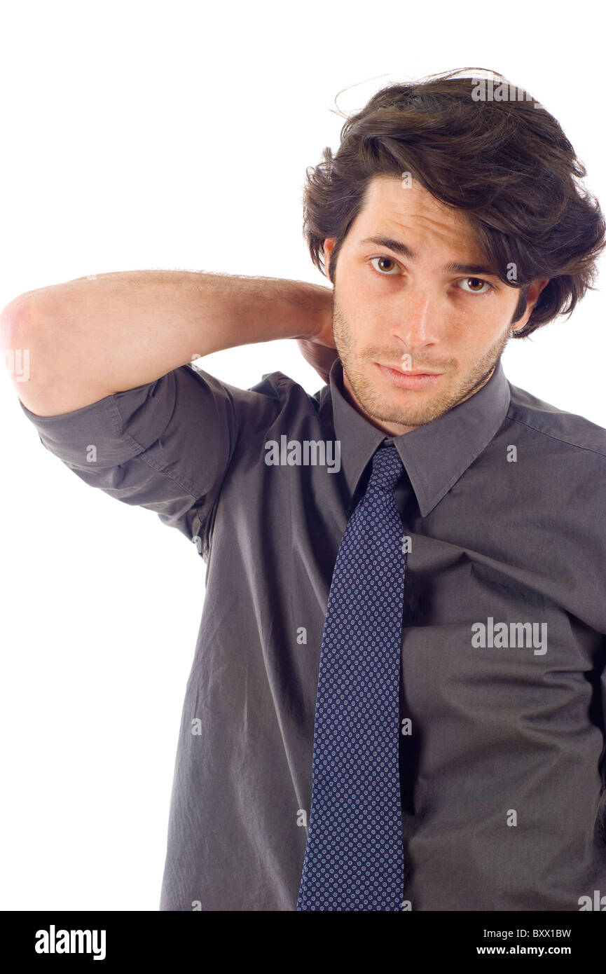 Young & Confident Business - Isolated over white background Stock Photo ...