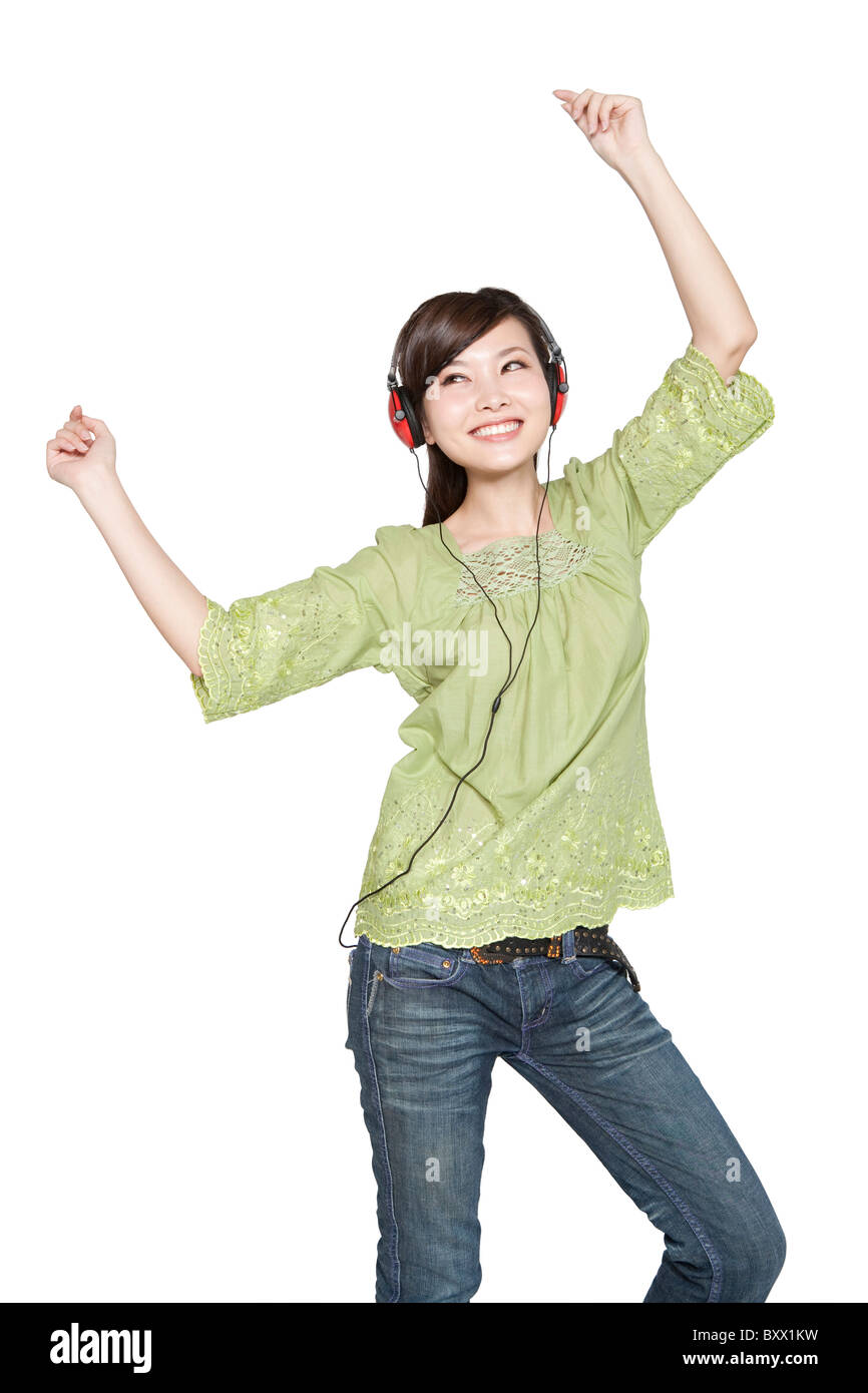 Chinese woman jeans dancing hi-res stock photography and images - Alamy