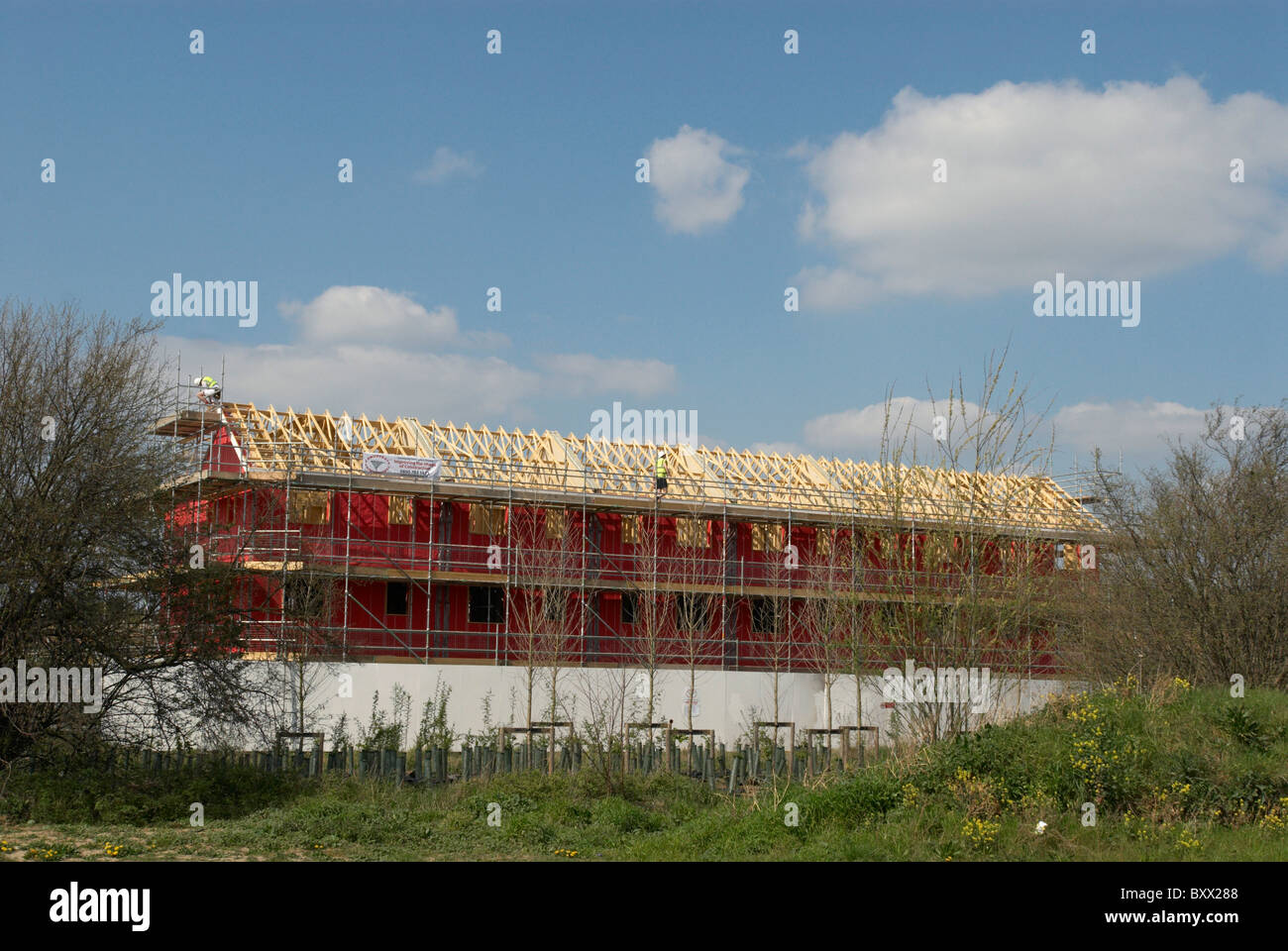 Housing development Cambridge UK Stock Photo Alamy