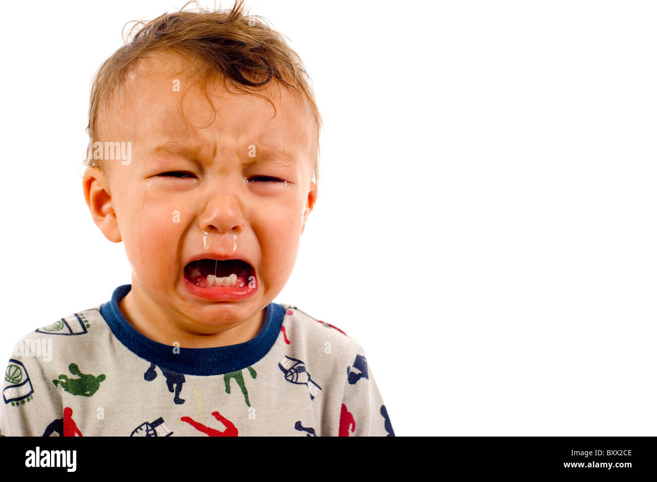 Baby crying screaming emotion unhappy hires stock photography and