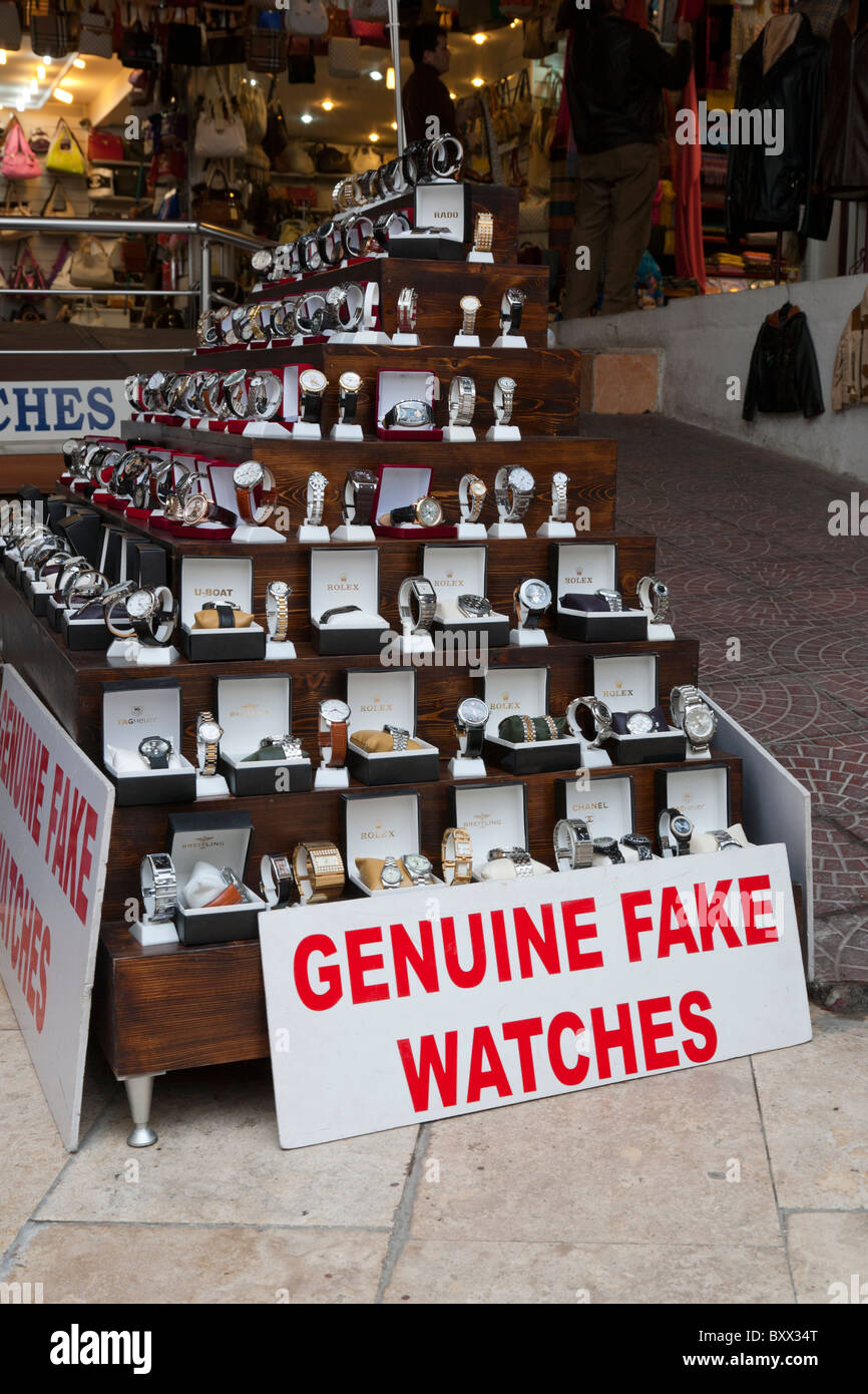 Fake Watches Watch Selling Shop Kusadasi Turkey Stock Photo Alamy