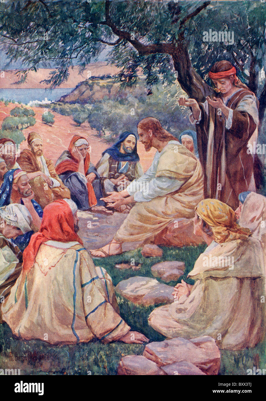 jesus praying with his disciples