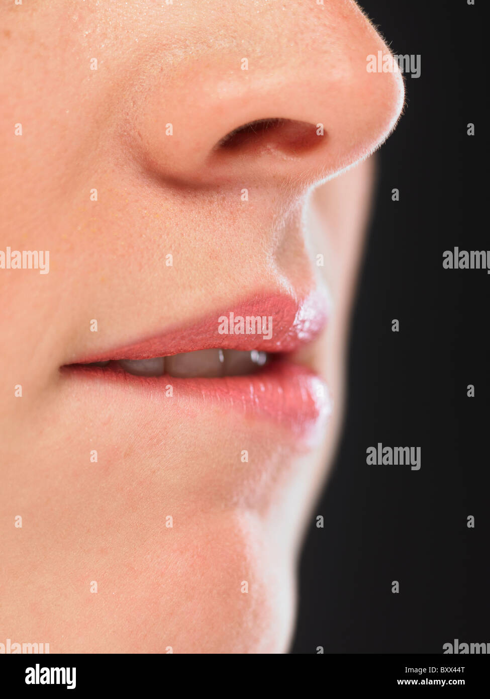 Bottom lip hires stock photography and images Alamy