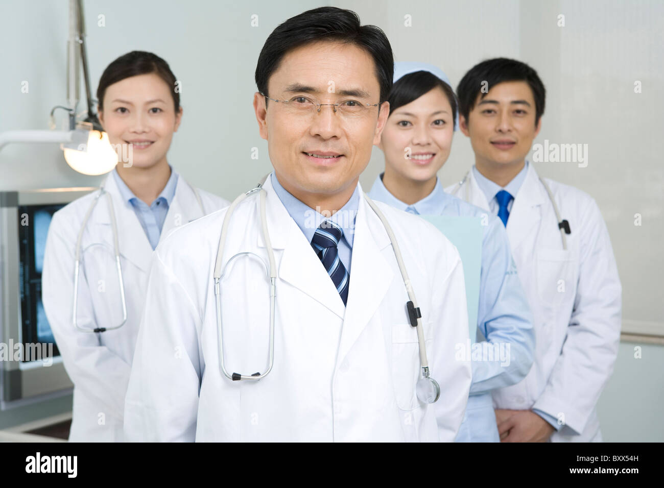 Portrait of a professional medical team Stock Photo Alamy