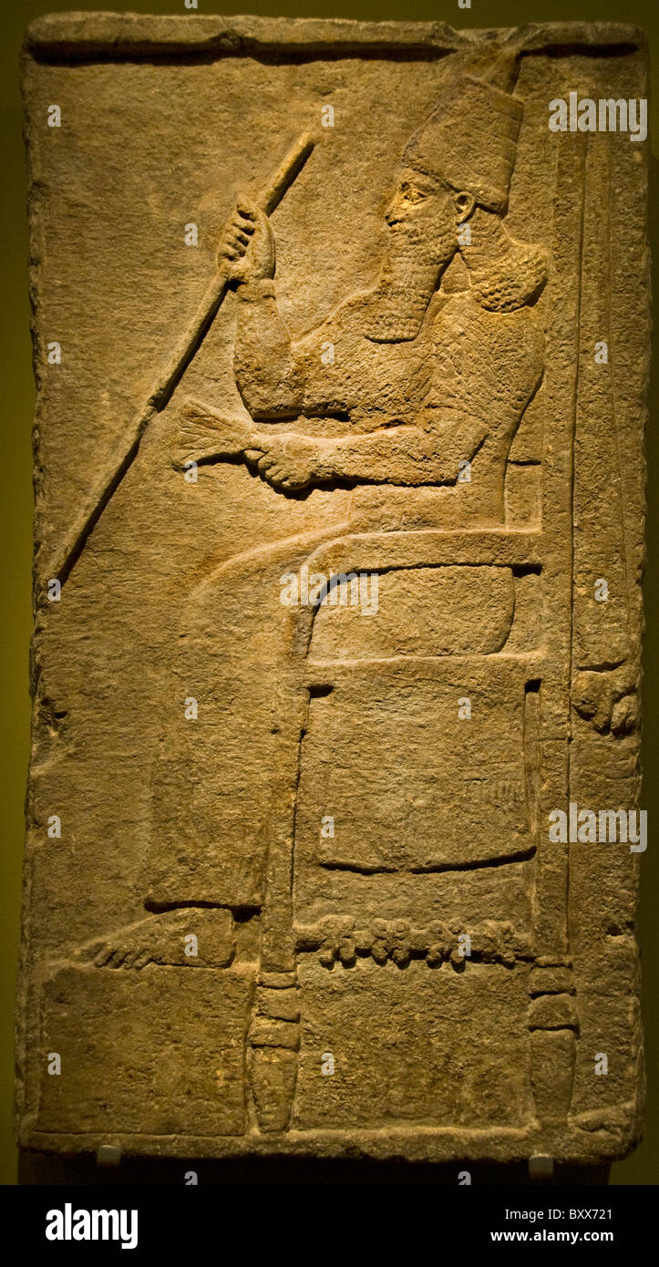 Tilgat Pileser lll king of Assyria 735 BC Nimrud Iraq Stock Photo