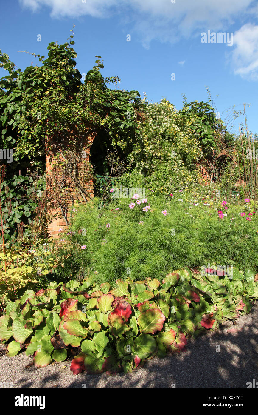 Norton Priory Museum & Gardens. Autumnal view of the Gertrude Jekyll