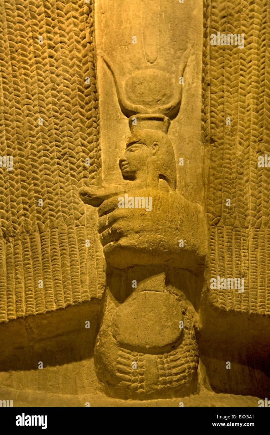 Tomb statue of Meryt Sakkara 1325 1310 BC wife Maya the minister secretary of Tutanchamon Sakkara Stock Photo