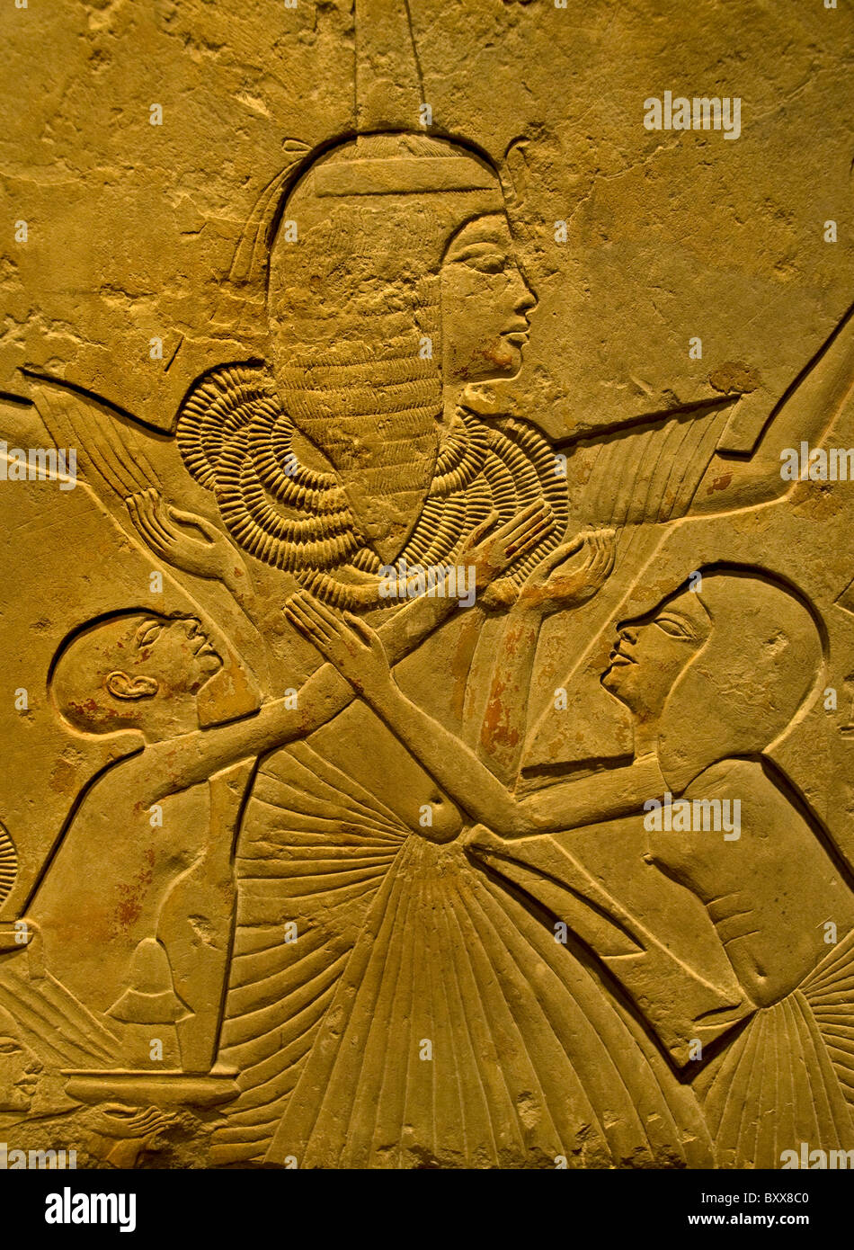 General Horemheb was the last Pharaoh of Ancient Egypt's 18th Dynasty from 1319 BC to late 1292 BC. Stock Photo
