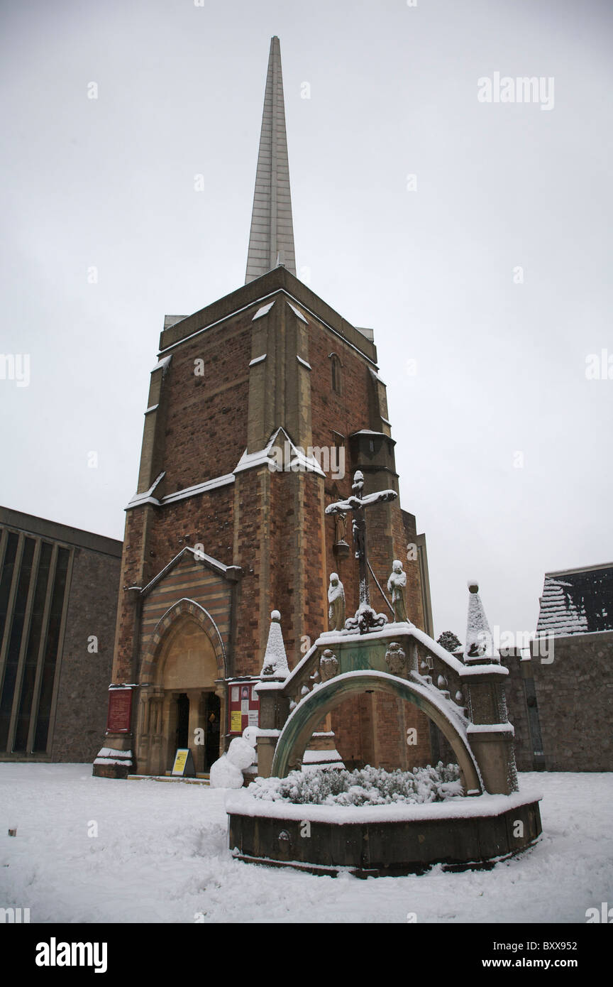 Bristol,Clifton,Snow,Clifton All Saints Church,Winter Stock Photo - Alamy