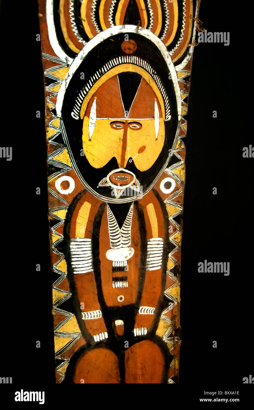 Asmat Papua New Guinea Indonesia museum craft art Stock Photo