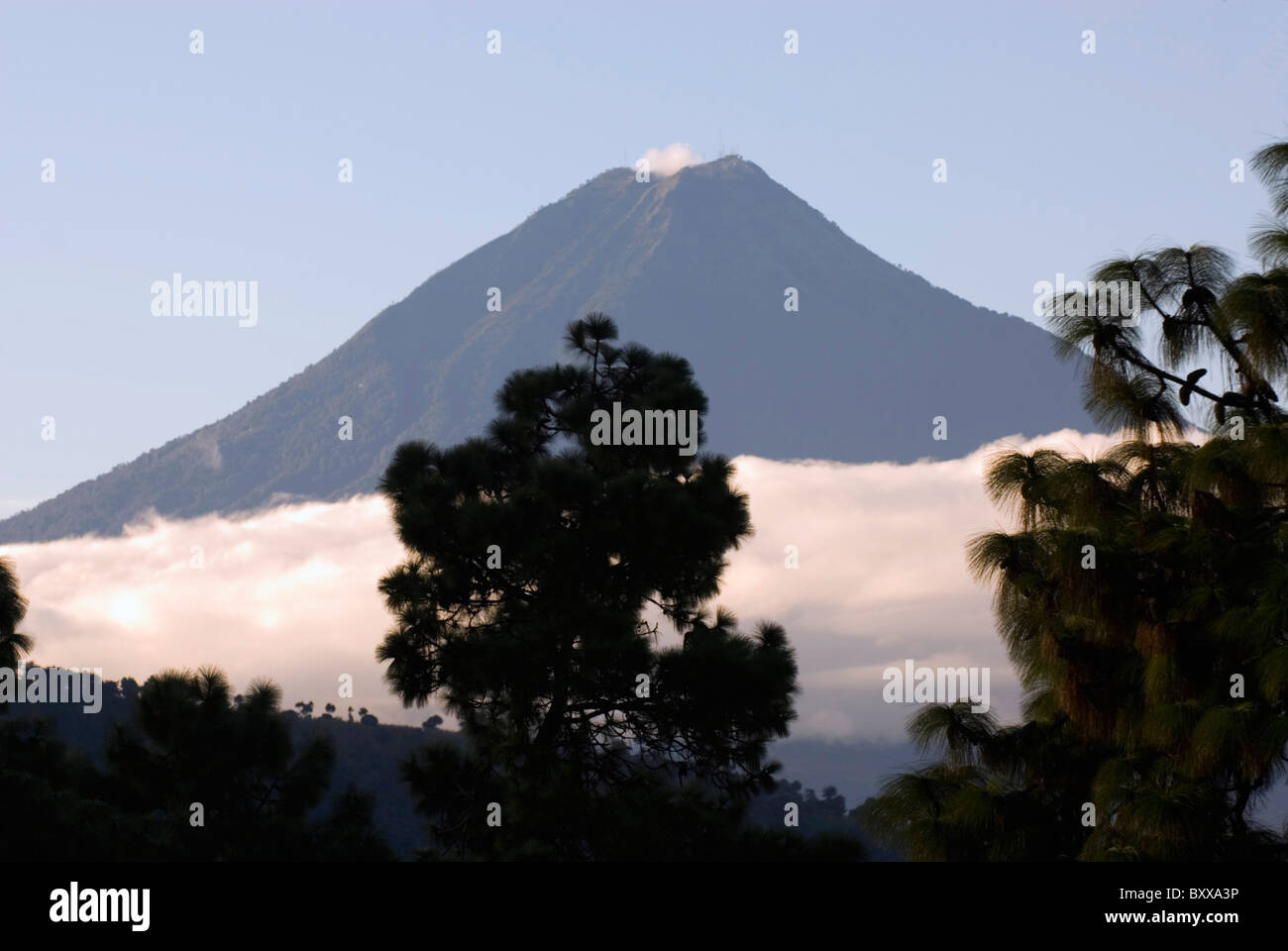 Volcano Agua in Guatemala Stock Photo