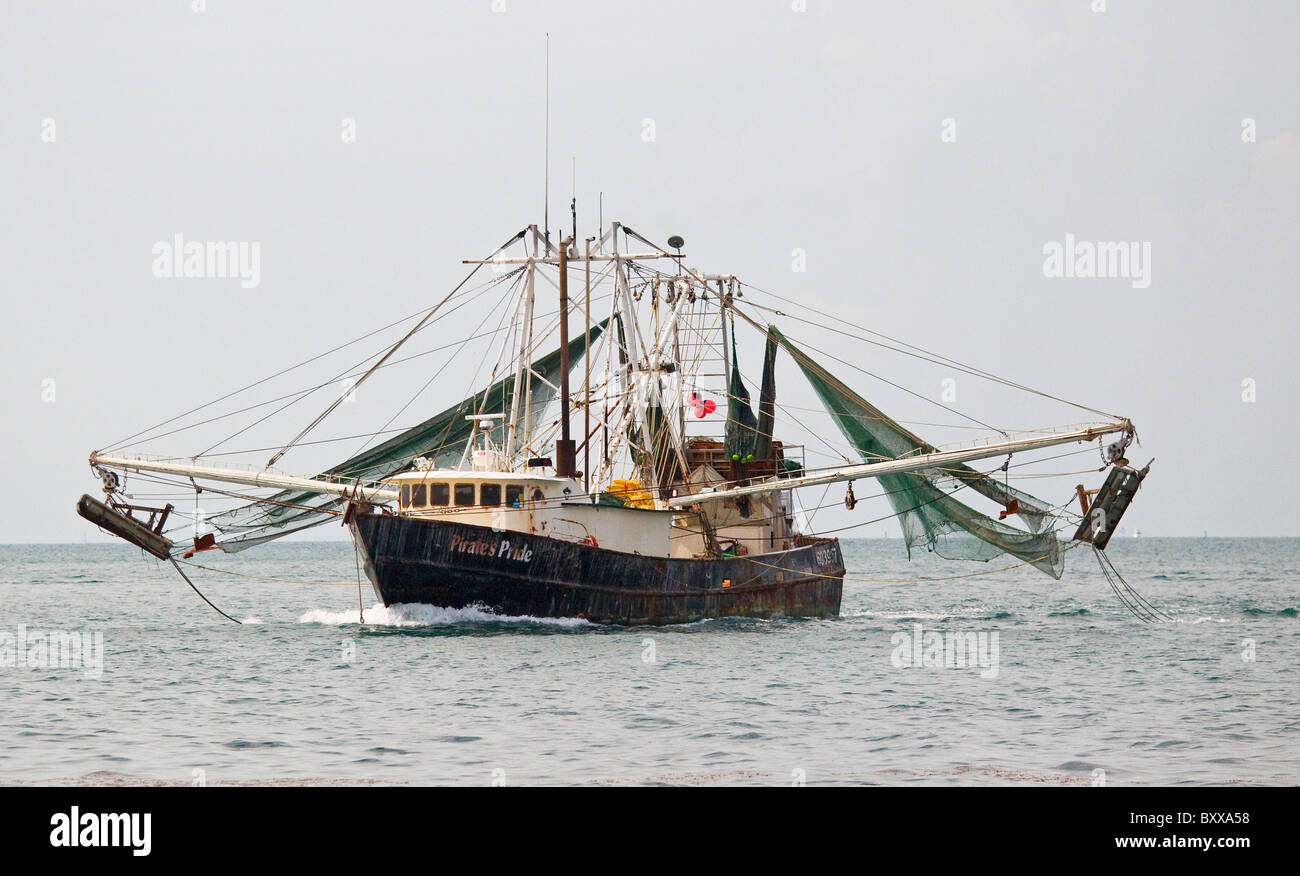 750+ Shrimp Fishing Boat With Nets Out Stock Photos, Pictures