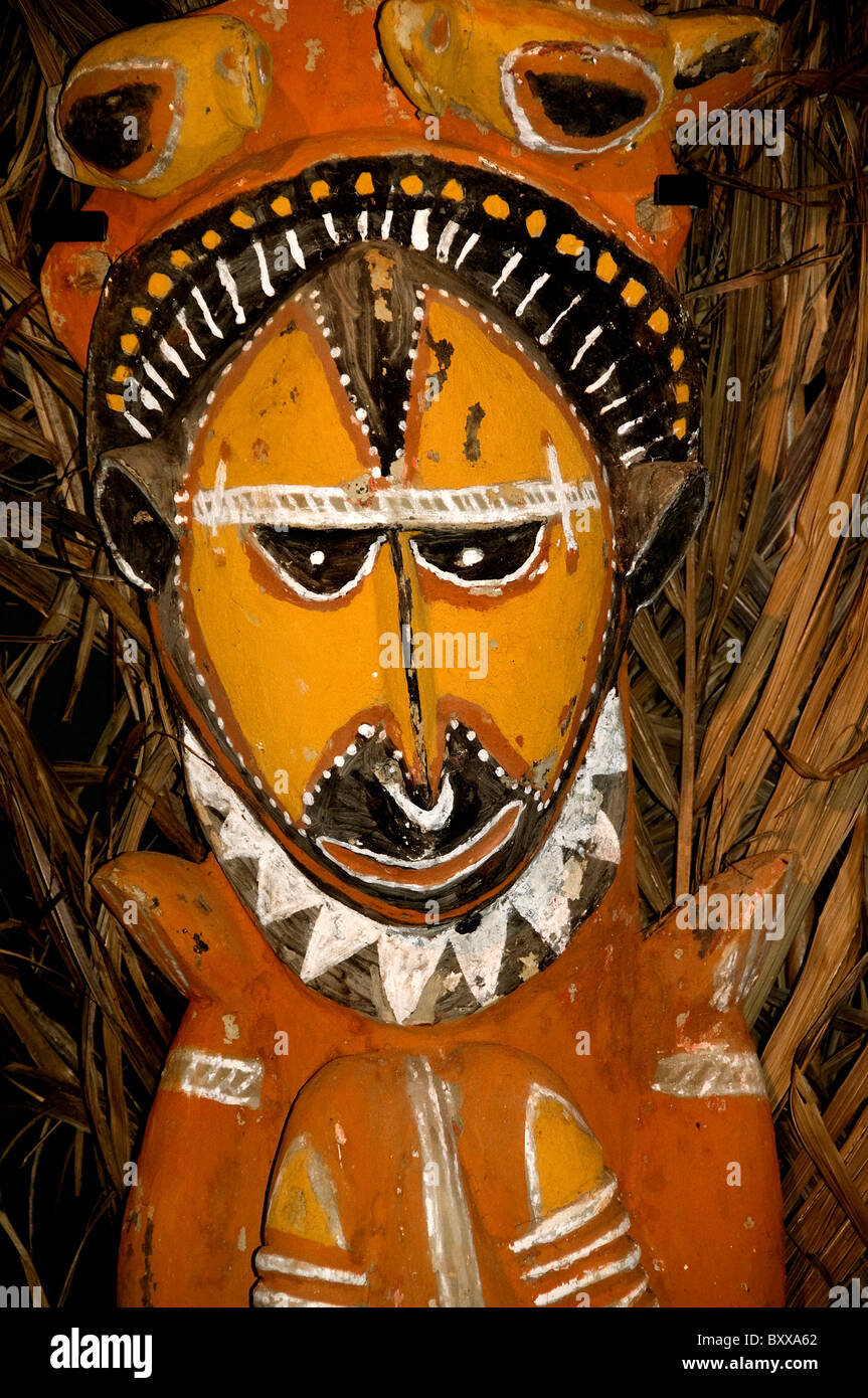 Asmat Papua New Guinea Indonesia museum craft art Stock Photo