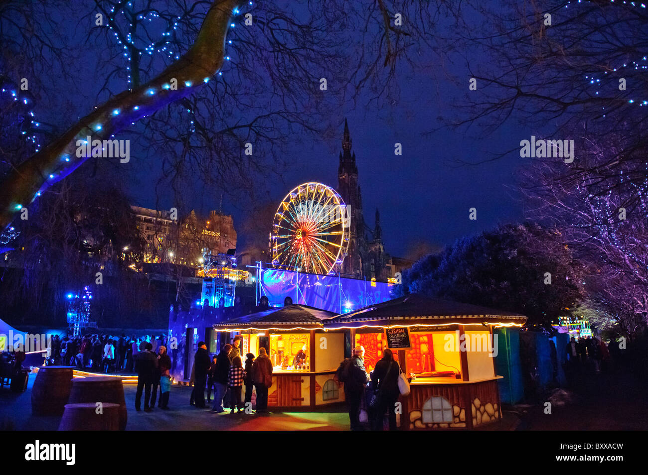 Edinburgh's Winter Wonderland 20102011 Stock Photo Alamy