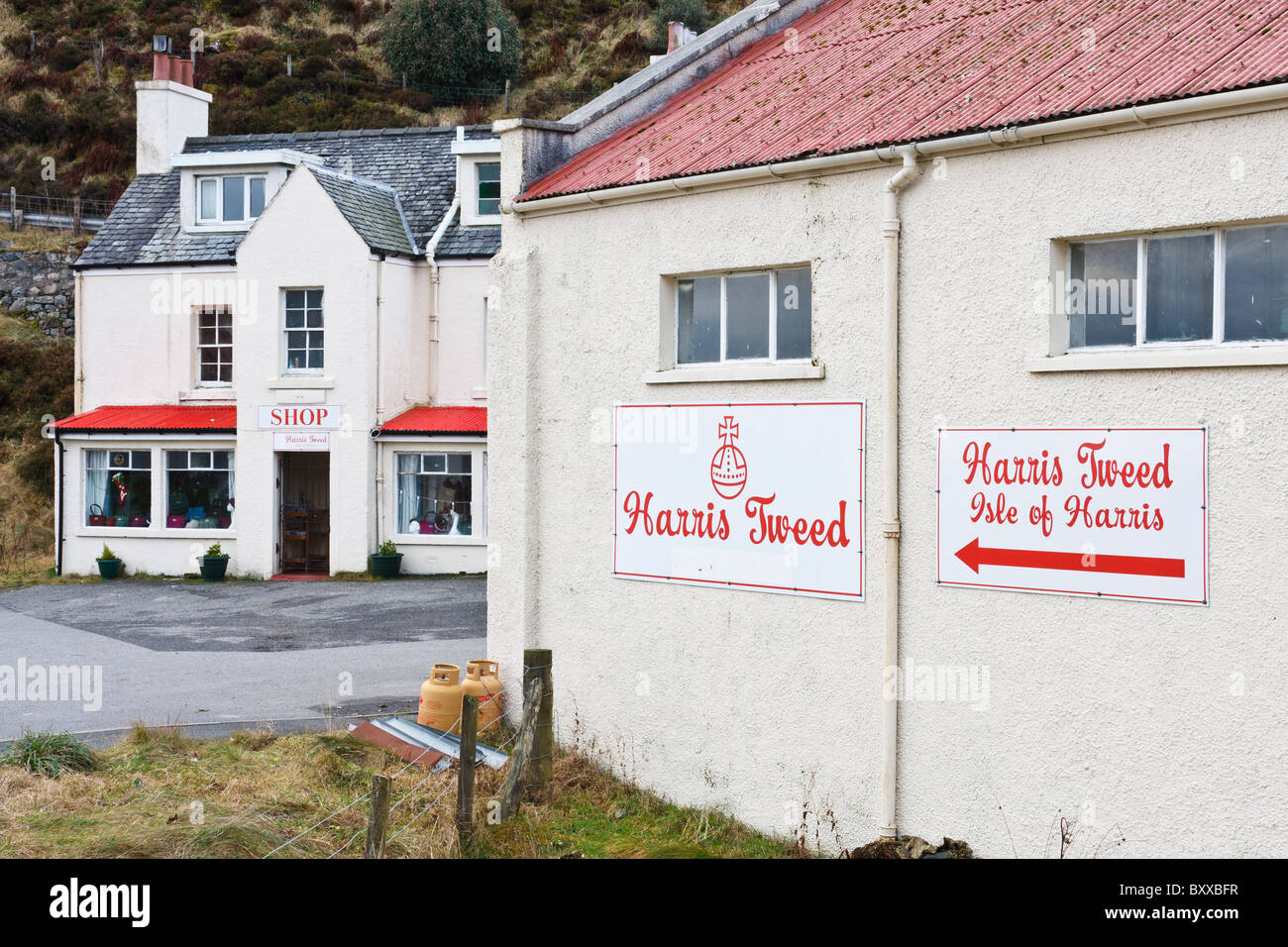 Harris Tweed Shop In Tarbert Isle Of Harris Scotland Stock Photo Alamy