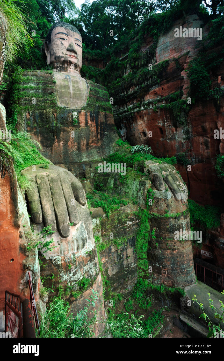 Dafo, The Grand Buddha, Leshan, China Stock Photo