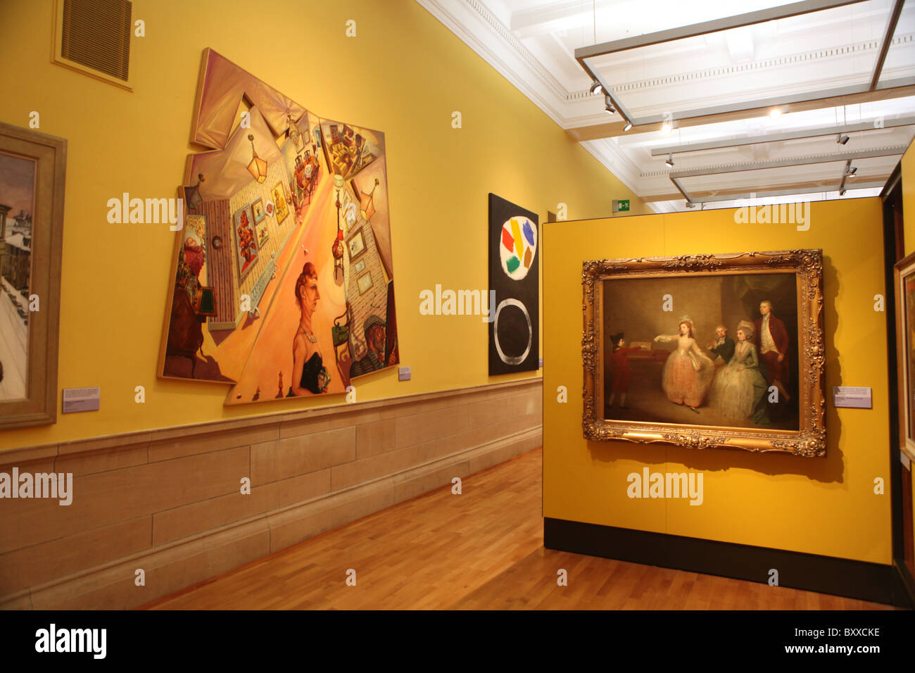 Paintings at the Kelvingrove Art Gallery and Museum in Glasgow, Scotland. Stock Photo