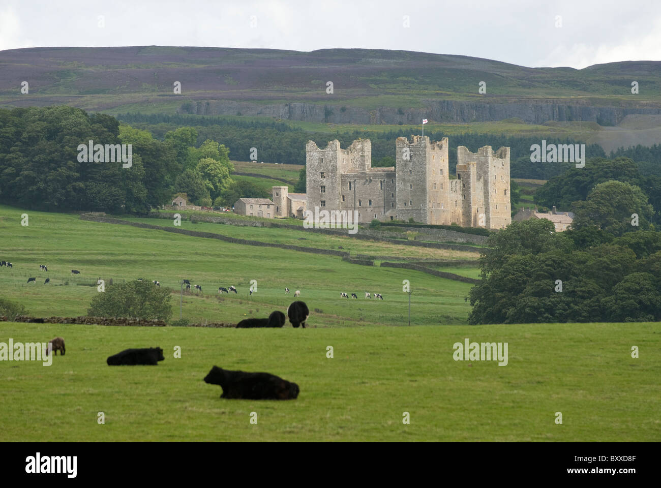 Bolton Castle in Wensleydale in the North Yorkshire Dales UK Stock Photo