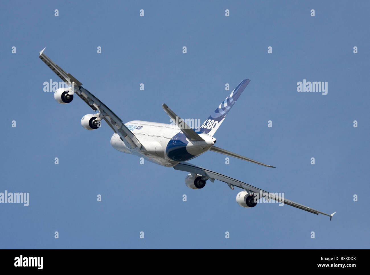 Farnborough International Airshow 2010 Airbus A380 Stock Photo