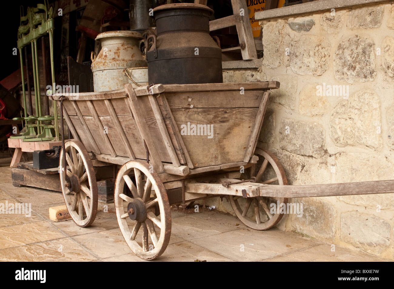 An antique cart Stock Photo Alamy