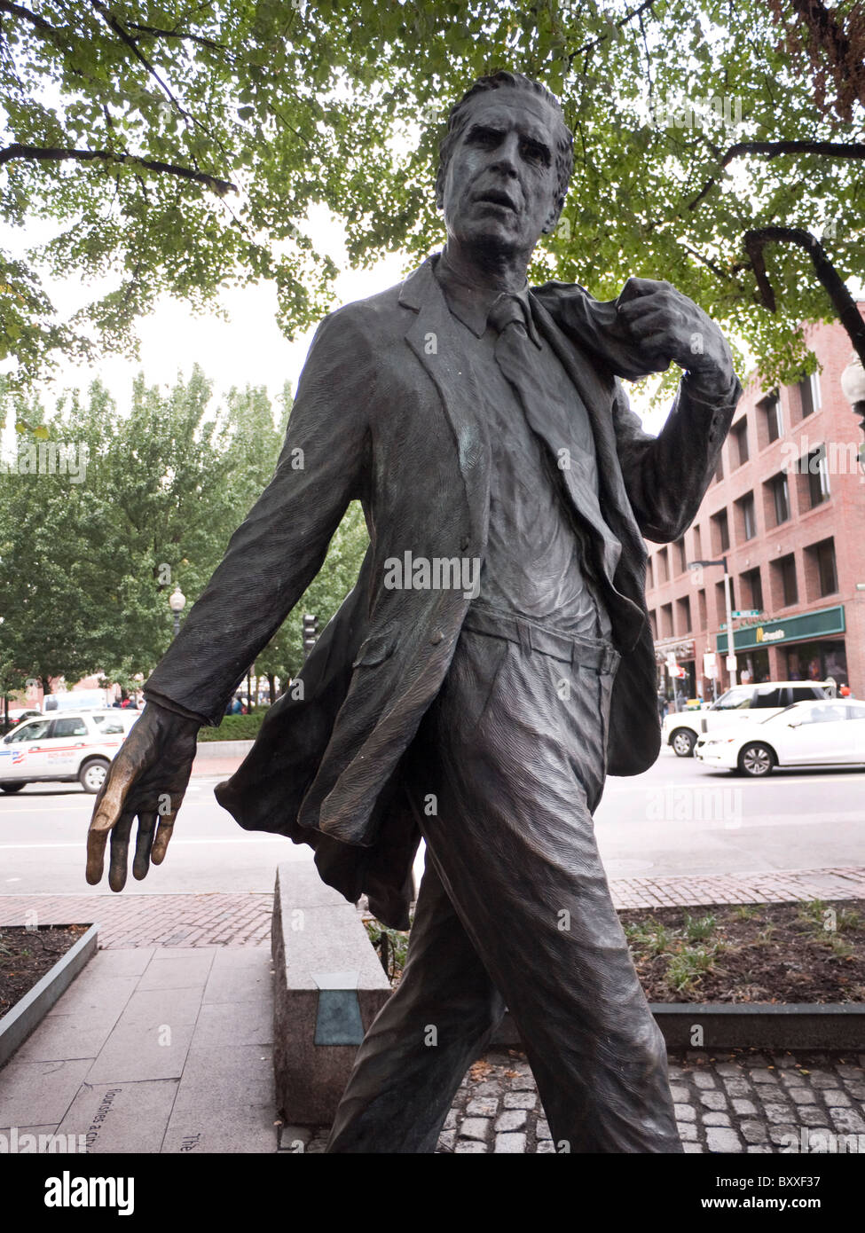 Statue of the Walking Man in the City of Boston, capital of ...