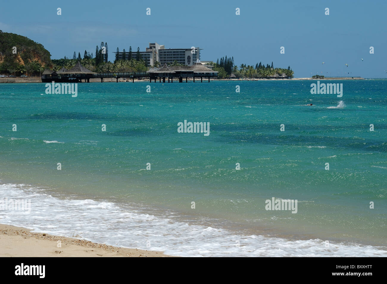 The Roof restaurant at Anse Vata beach, beach station at Noumea, New