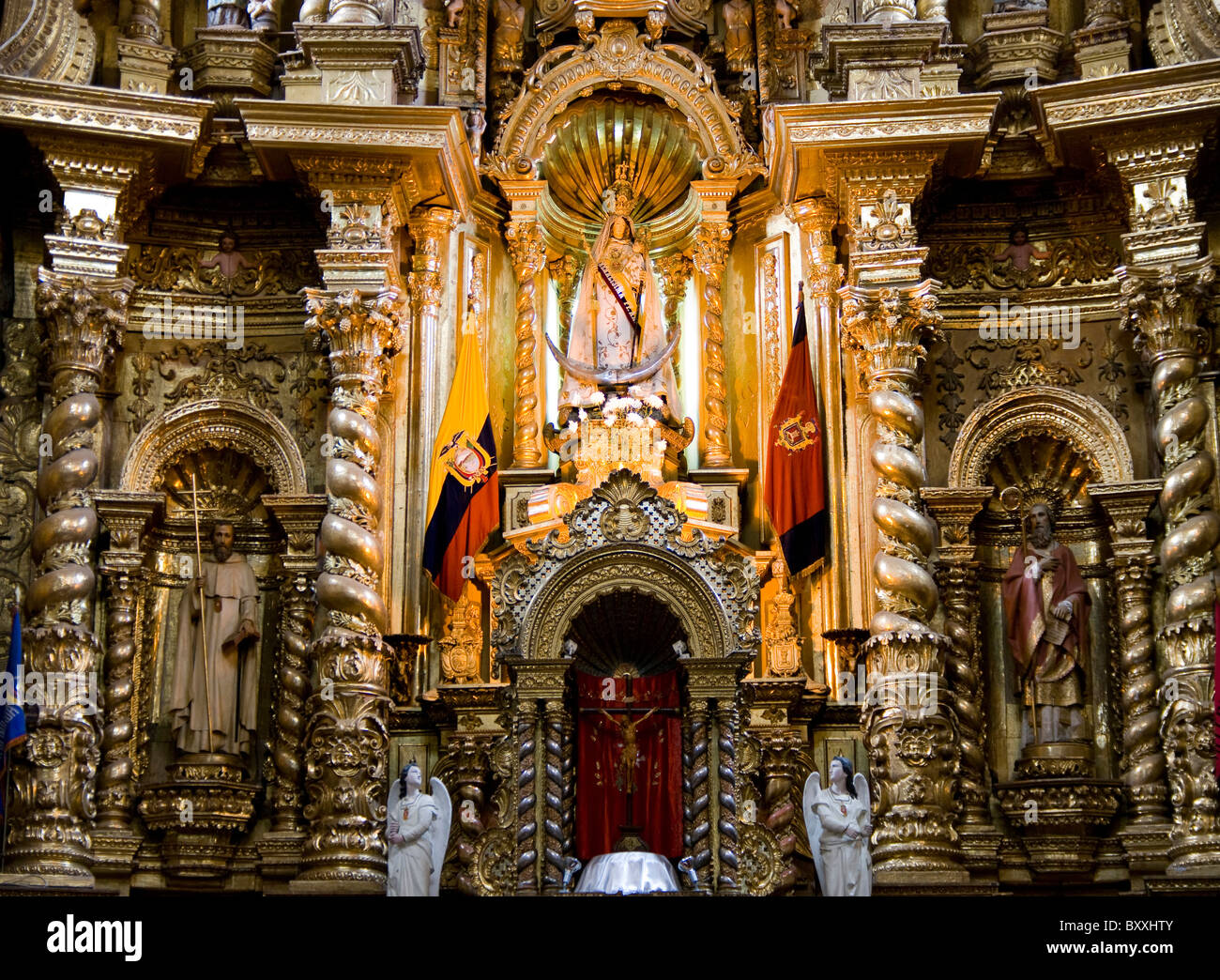 Ecuador. Quito city. Church of La Merced. Stock Photo