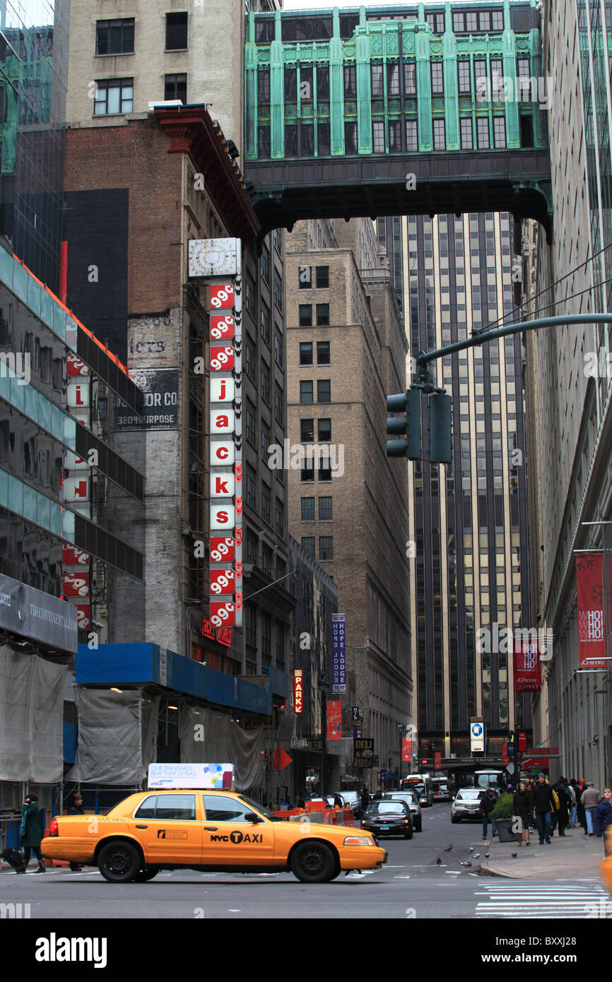 Jack's 99 Cent Store sign at 110 W 32nd St, New York city, 2010 Stock