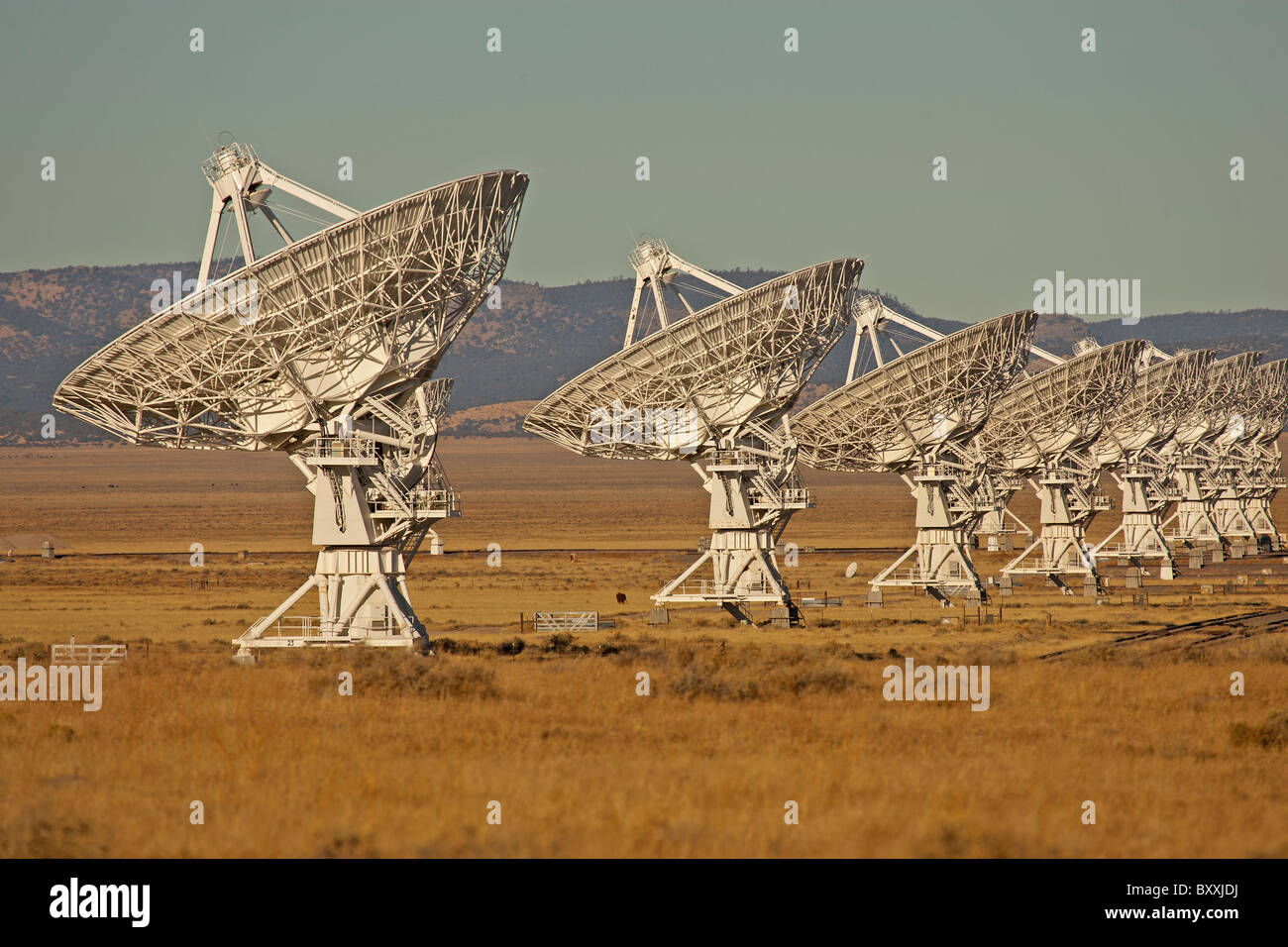 The Very Large Array Radio Telescopes, Plains of San Agustin, New Mexico, USA Stock Photo