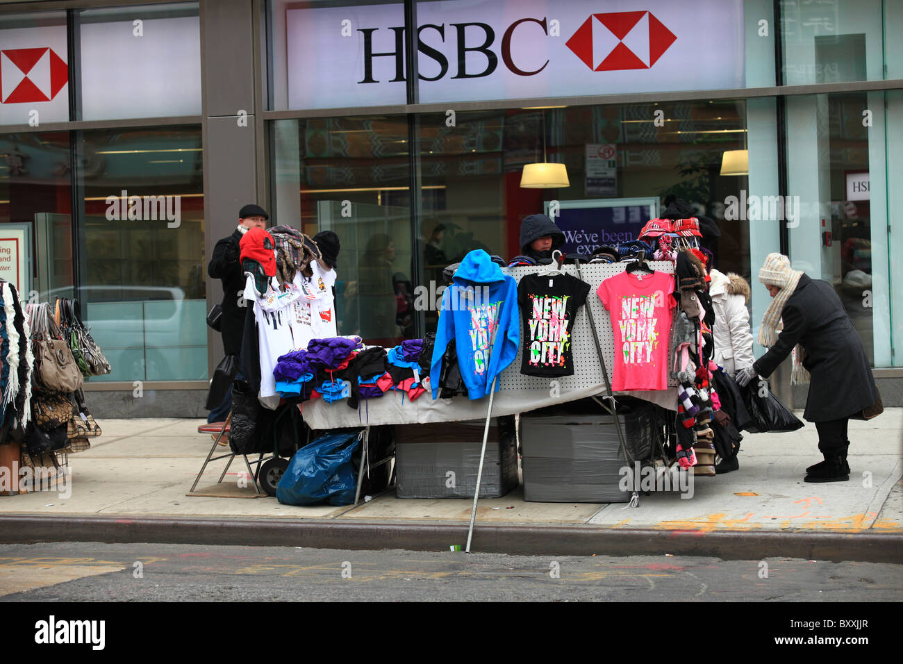 Street Clothing Vendor Stock Photos & Street Clothing Vendor Stock