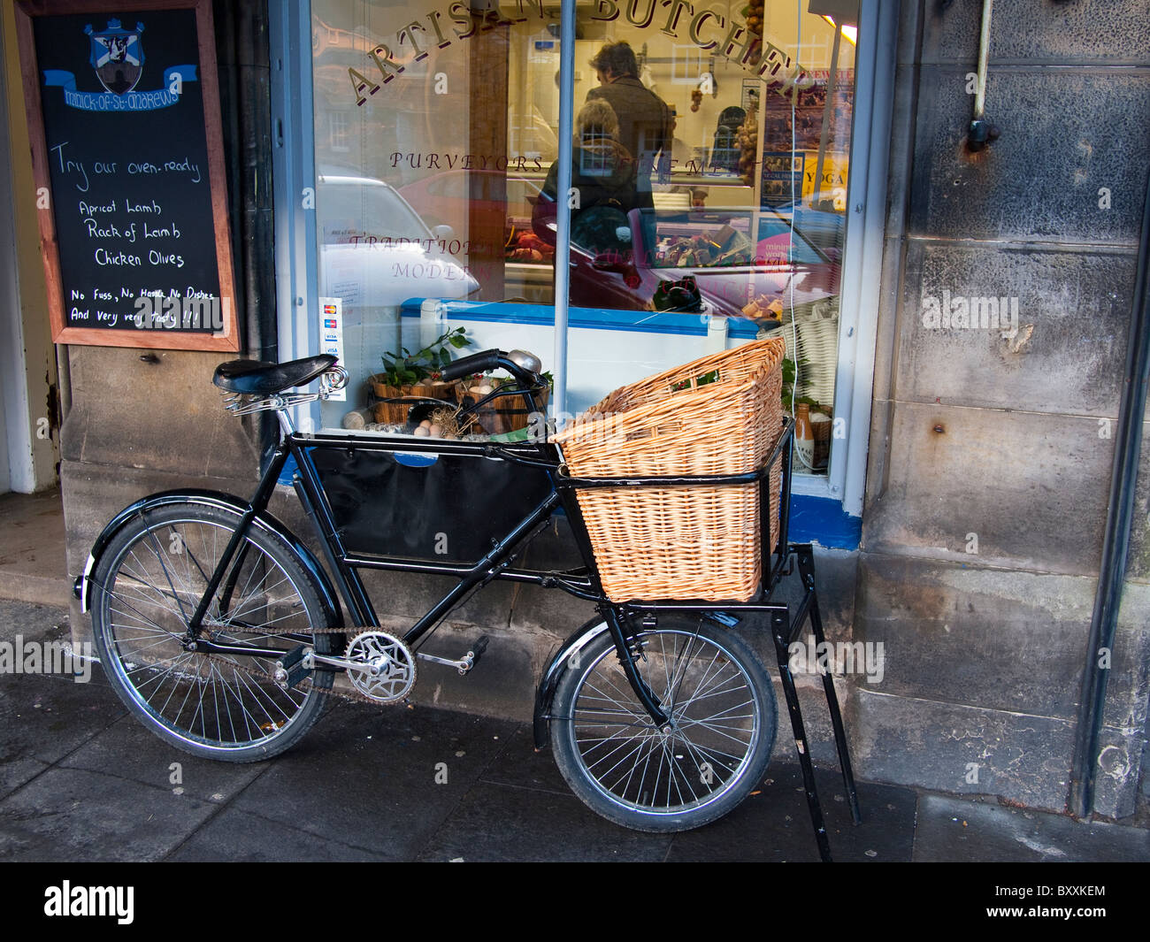 Butchers Shop, St Andrews, Fife Stock Photo Alamy