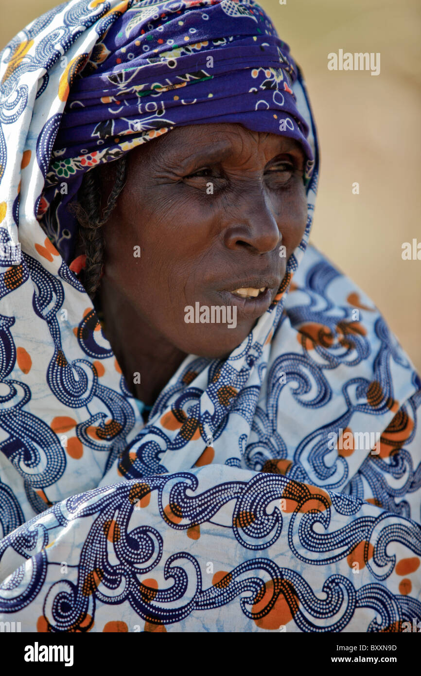 Fulani woman in the village of Jolooga in northern Burkina Faso. Stock Photo